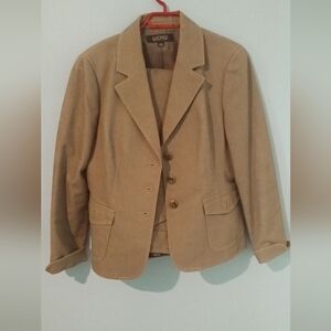 Kasper tan blazer and pants